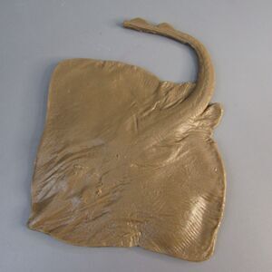 Gyotaku Skate Fish Print Mold‎ Rubber Replica Printmaking Art Stamp Manta Ray